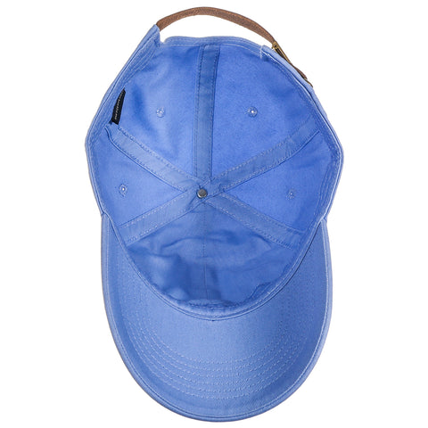 Cotton Unstructured Leather Backstrap Baseball Cap