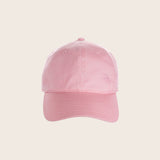 Cotton Unstructured Leather Backstrap Baseball Cap