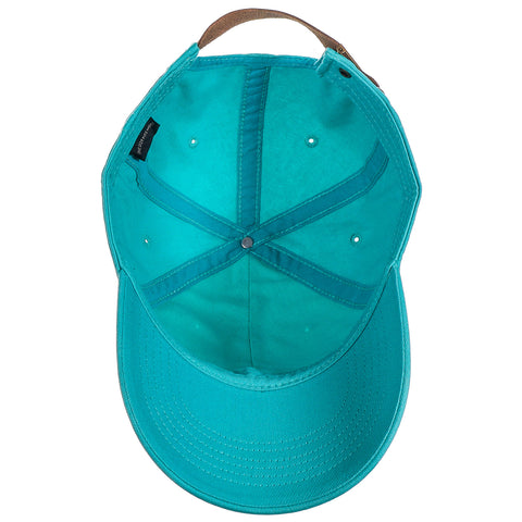 Cotton Unstructured Leather Backstrap Baseball Cap