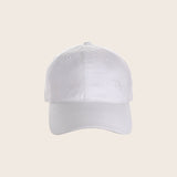 Cotton Unstructured Leather Backstrap Baseball Cap