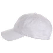 Cotton Unstructured Leather Backstrap Baseball Cap