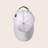 Cotton Unstructured Leather Backstrap Baseball Cap