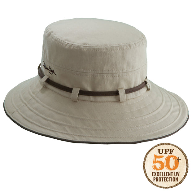 Contrast Big Brim UPF 50+ Packable Women's Bucket Sun Hat – Panama Jack®