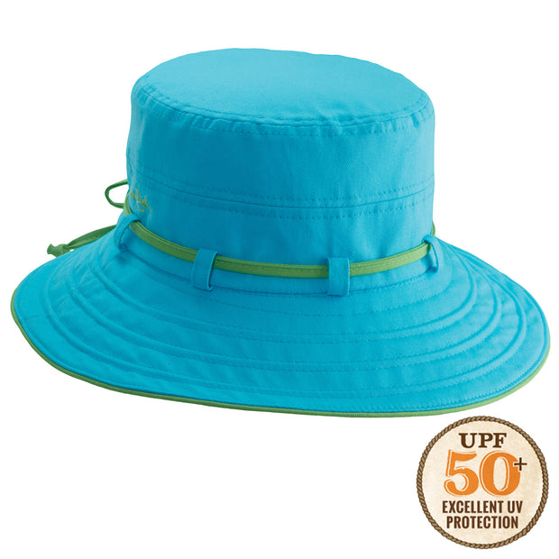Contrast Big Brim UPF 50+ Packable Women's Bucket Sun Hat Fuchsia / One Size Fits Most