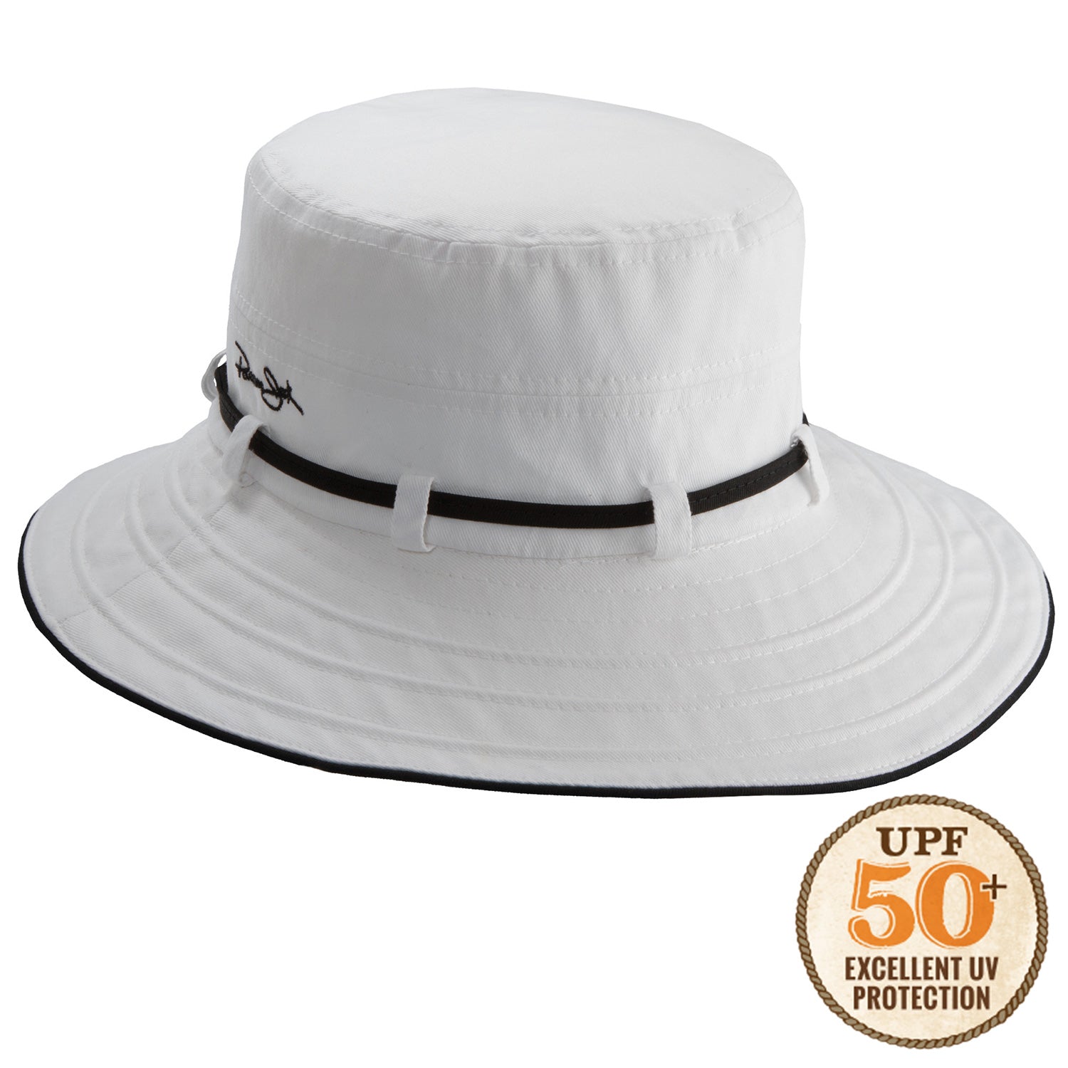 Contrast Big Brim UPF 50+ Packable Women's Bucket Sun Hat Fuchsia / One Size Fits Most