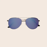 Matte Gunmetal Aviator Sunglasses
