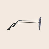 Matte Gunmetal Aviator Sunglasses