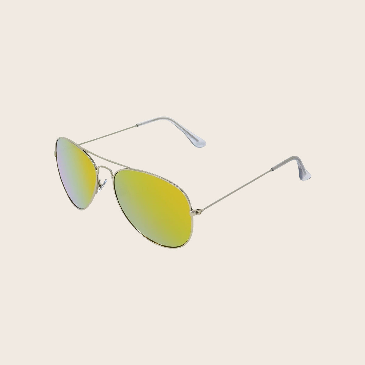 Silver Aviator Sunglasses