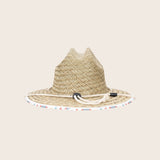 Kids Surfboard Underbrim Straw Lifeguard Hat