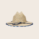 Kids Surfboard Underbrim Straw Lifeguard Hat
