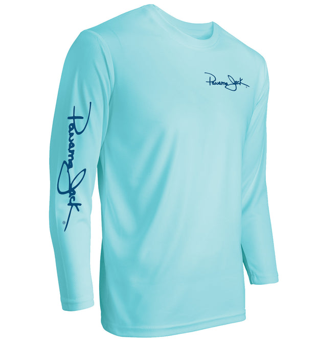 Fish 419 Performance Gear - Tarpon Design Long Sleeve Ultra Cotton T - Shirt - 3 Colors Royal / 4XL