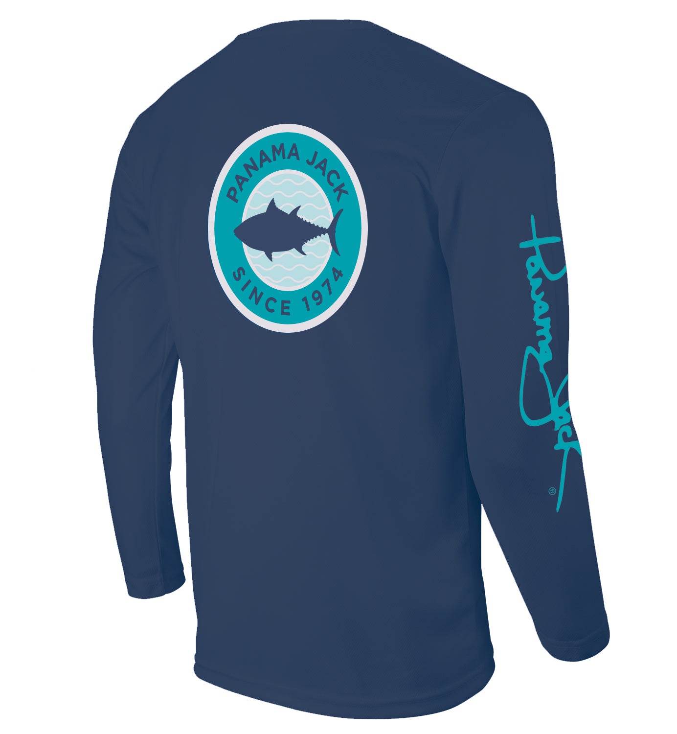 Tuna Fish Long-Sleeve UPF 35+ Beach Performance Shirt Navy / X-Large