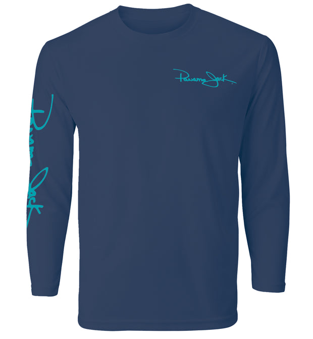 Tuna Fish Long-Sleeve UPF 35+ Beach Performance Shirt – Panama Jack®