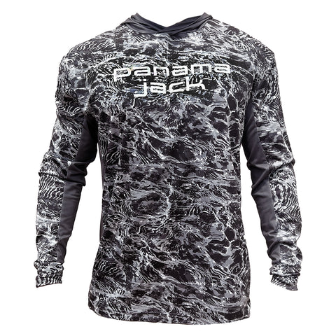 Mesh Vented Men's Hooded Long-Sleeve UPF 35+ Performance Shirt