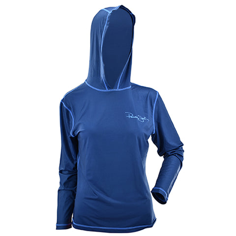 Women's Hooded Long-Sleeve Loose Fit UPF 35+ Rashguard