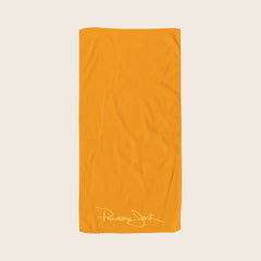 Embroidered Signature Velour Beach Towel