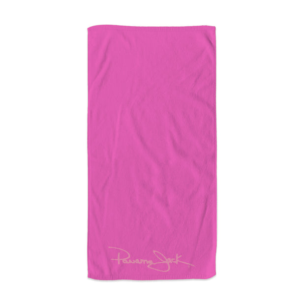 Embroidered Signature Velour Beach Towel
