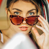 Premium Polarized Tort Cat Eye Sunglasses