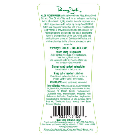 Aloe Moisturizer Lotion