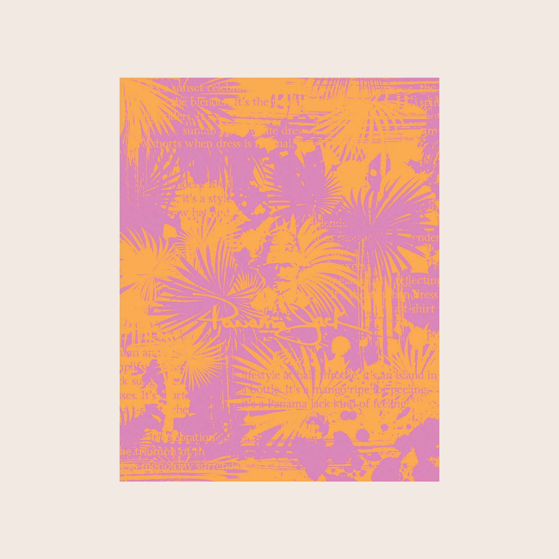 Poem Print Cabana Blanket Beach Towel