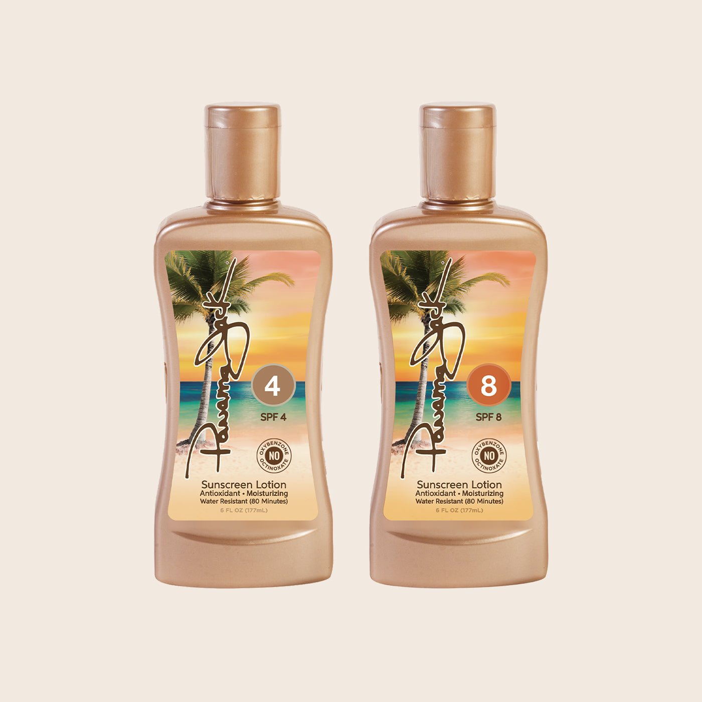 Sunseeker Set Sunscreen Tanning Lotion SPF 4 & 8 Suntan Pack