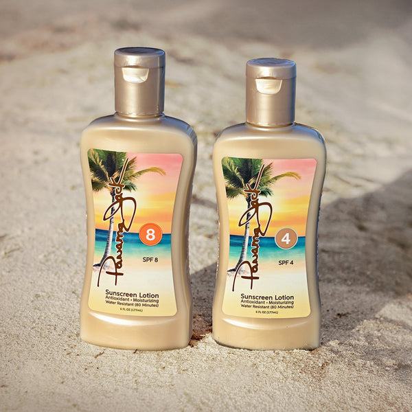 Sunseeker Set Sunscreen Tanning Lotion SPF 4 & 8 Suntan Pack
