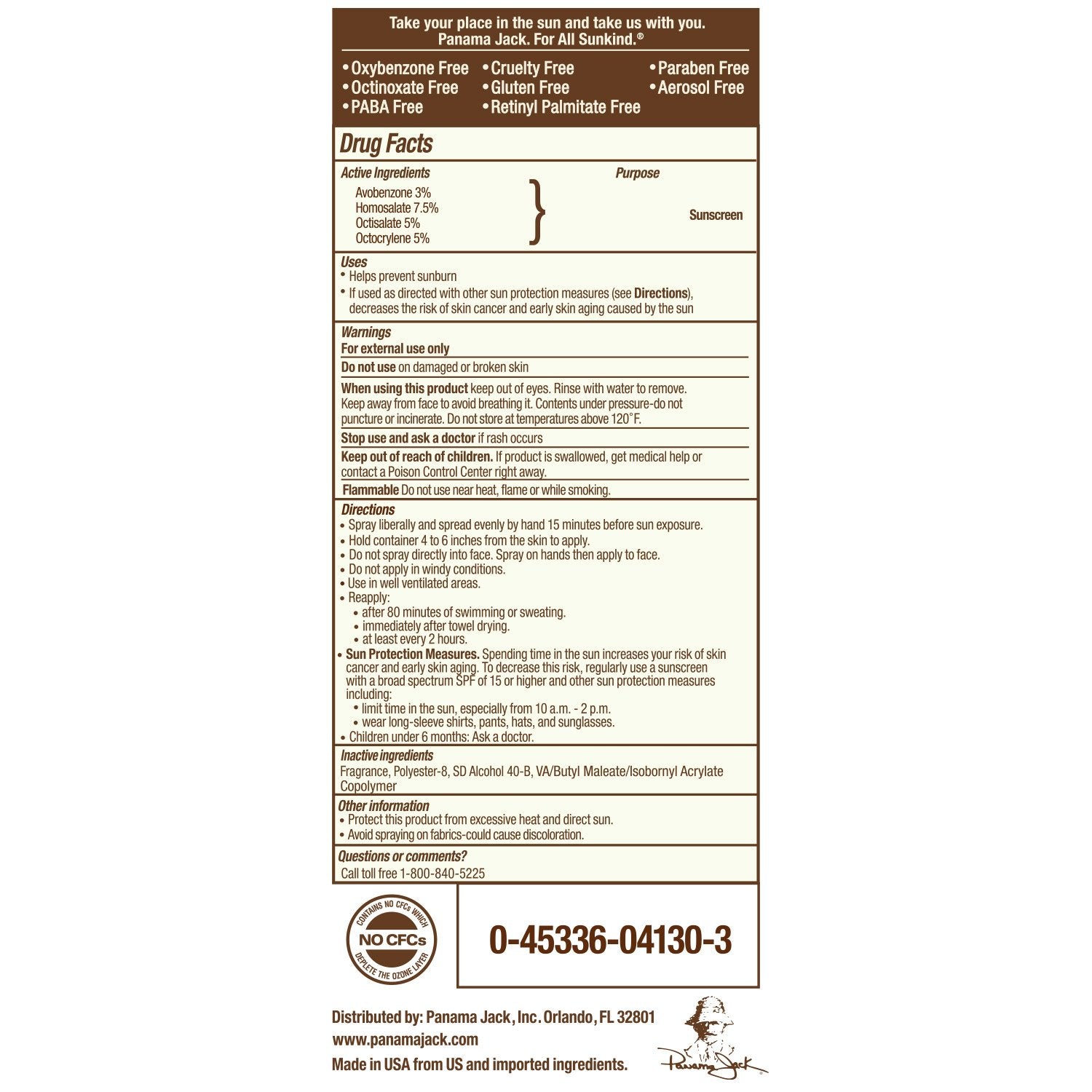 Product label with text and branding on a white background