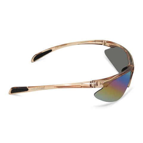 Semi-Rimless Sport Wrap Sunglasses