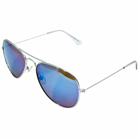 Silver Aviator Sunglasses