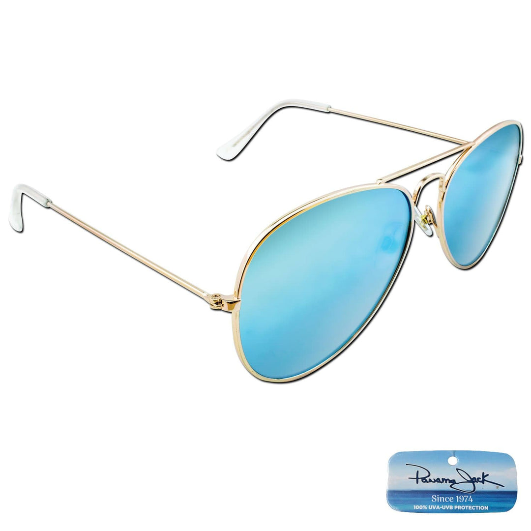 Flat Lens Aviator Sunglasses 100 UVA UVB Protection Panama Jack