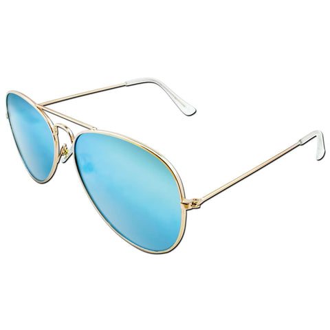 Flat Lens Aviator Sunglasses