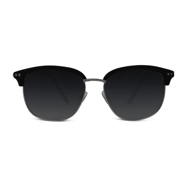 Polarized Classic Club Sunglasses (Shiny Black/Gold)