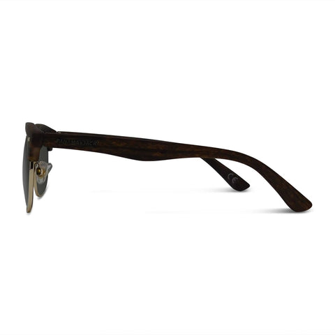 Classic Faux Wood Grain Club Sunglasses