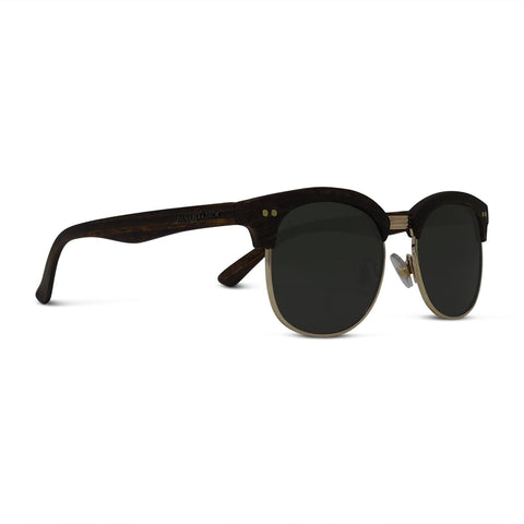 Classic Faux Wood Grain Club Sunglasses