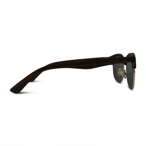 Classic Faux Wood Grain Club Sunglasses