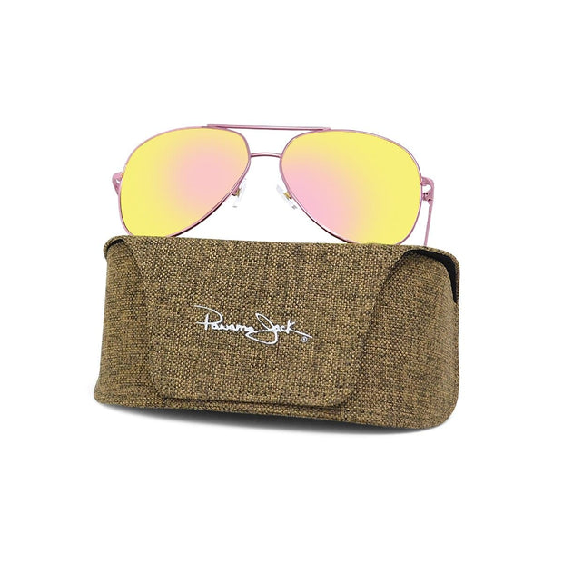 Premium Polarized Aviator Mirror UVA-UVB Protection Sunglasses – Panama  Jack®