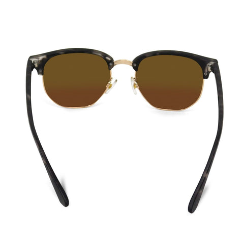 Premium Polarized Gold Mirror Club Sunglasses