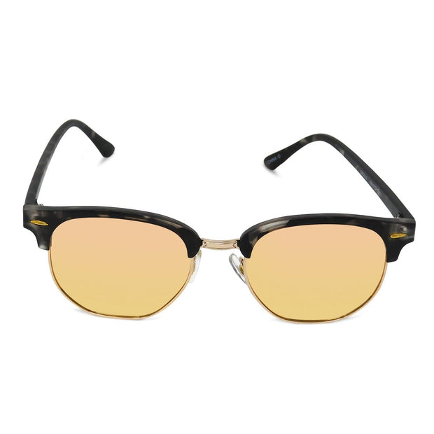 Premium Polarized Gold Mirror Club Sunglasses
