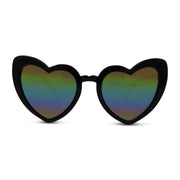 Shiny Heart-Shaped Surf Sunglasses