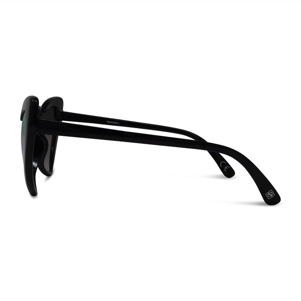 Shiny Heart-Shaped Surf Sunglasses