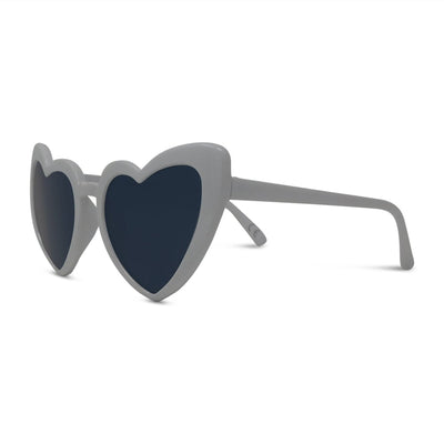 Shiny Heart-Shaped Surf Sunglasses