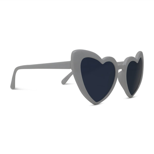 Shiny Heart-Shaped Surf Sunglasses