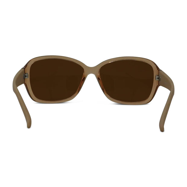 Polarized Brown Mirror Rectangle Sunglasses