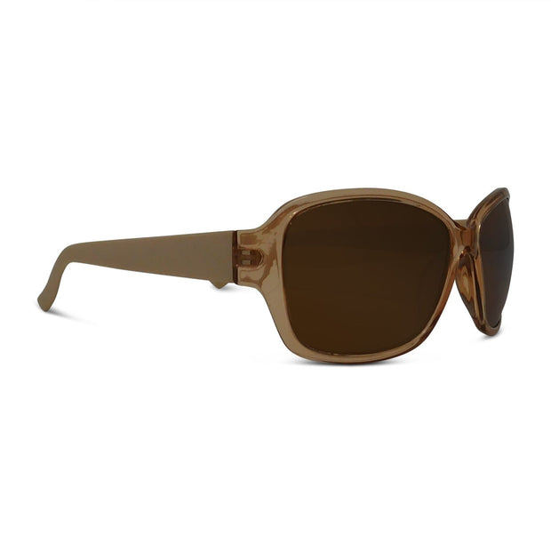 Polarized Brown Mirror Rectangle Sunglasses