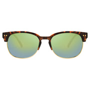 Polarized Tort Half-Rim Club Sunglasses