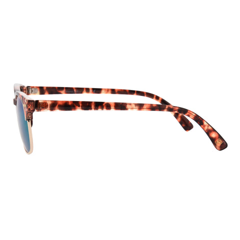 Polarized Tort Half-Rim Club Sunglasses