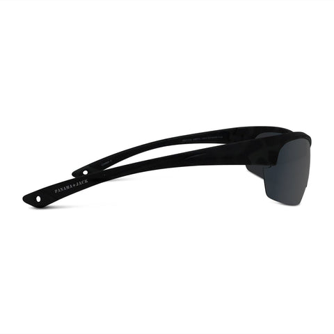 Polarized Floating Semi-Rimless Camo Blade Sunglasses