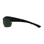 Polarized Floating Semi-Rimless Camo Blade Sunglasses