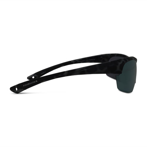 Polarized Floating Semi-Rimless Camo Blade Sunglasses