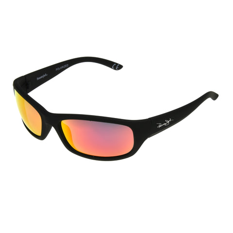 Polarized Red Mirror Wrap Sunglasses